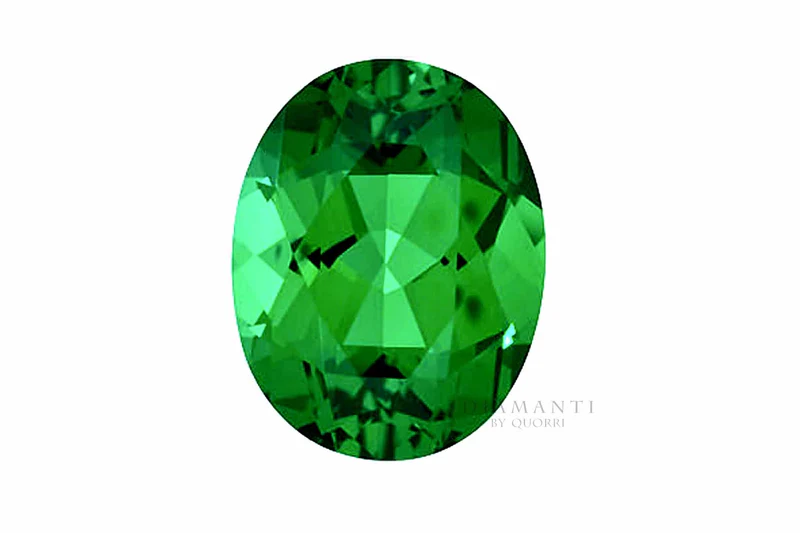 PureGEM® Lab Grown Emerald 5 Diamanti By Quorri Pure Created Aterna Green Oval 800x