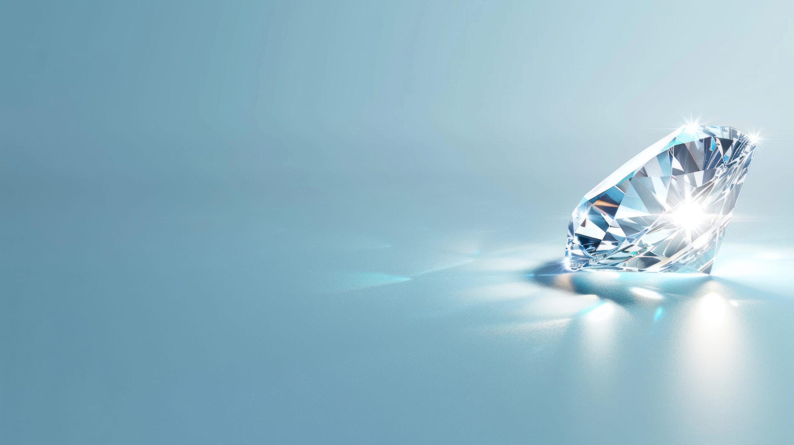 Sparkling Diamond Blue Background